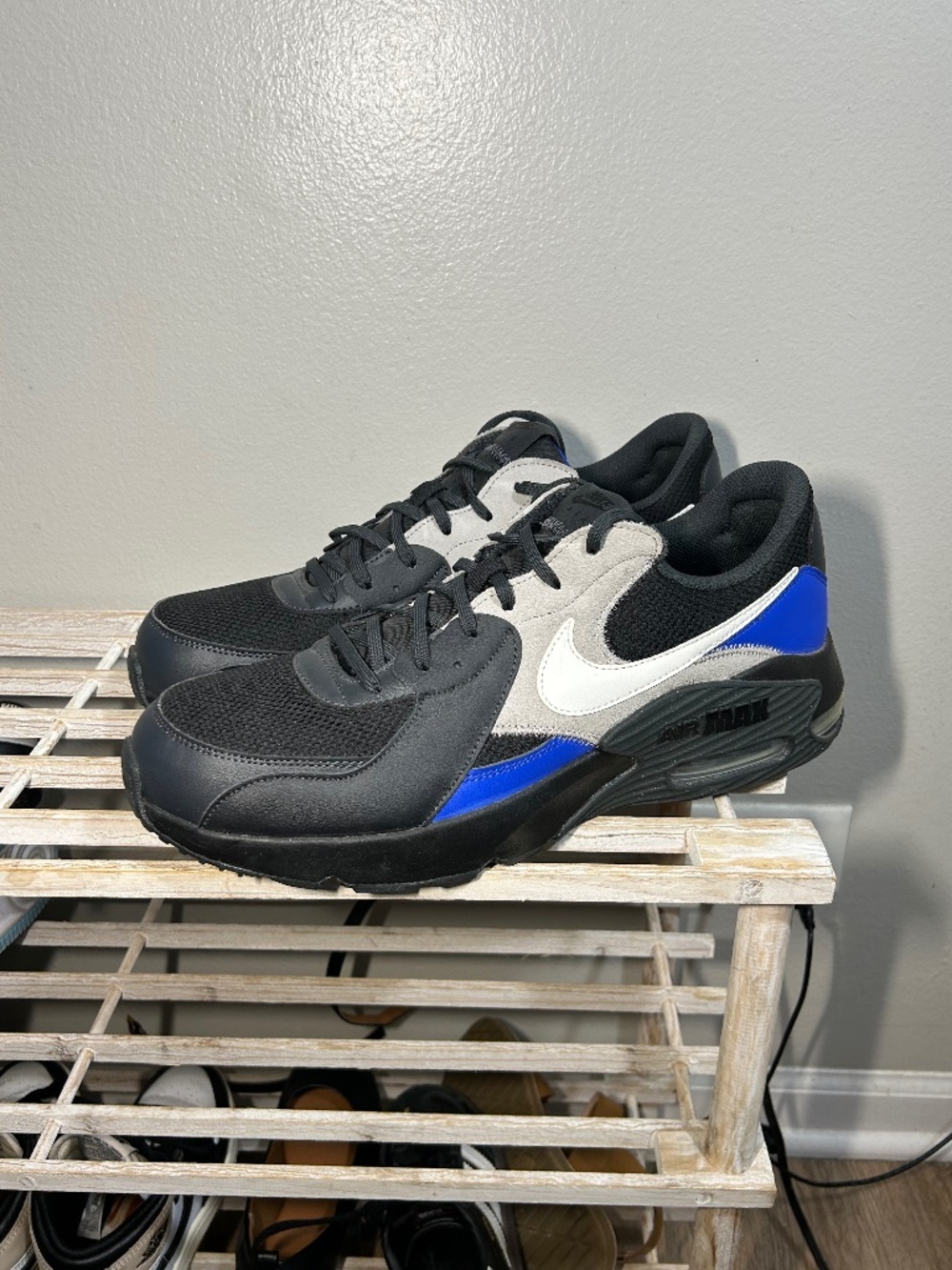 Nike Air Max Excee Black Smoke Grey Racer Blue FZ5486-001 Men's Size 14